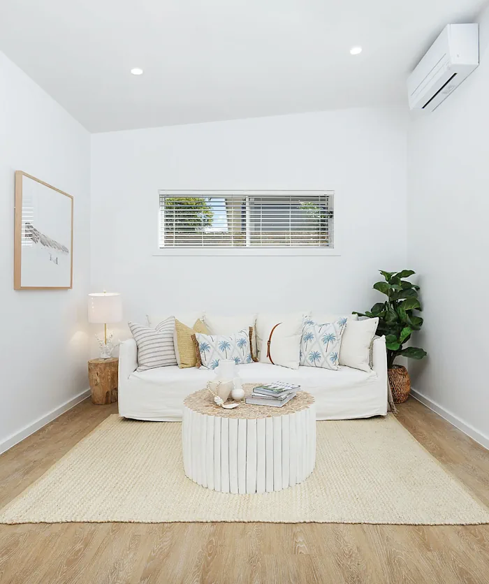 Interior of a custom granny flat in Brisbane